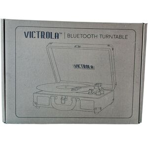 Victrola Bluetooth Suitcase Portable Turntable Record Player Burgundy